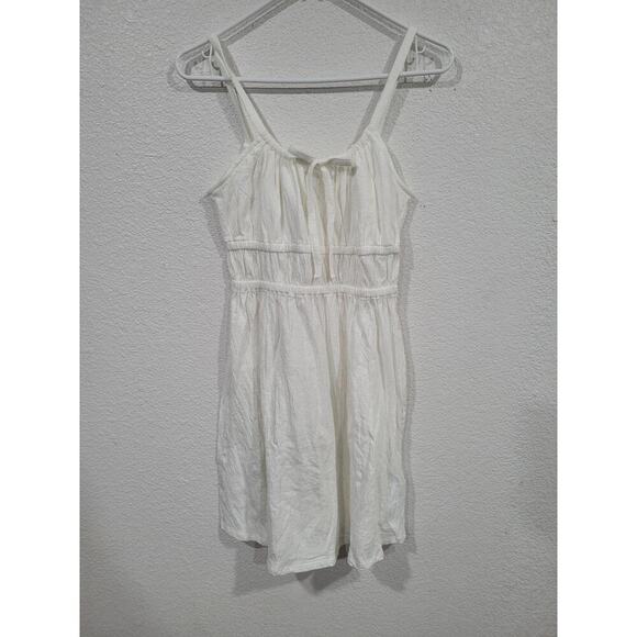 Billabong Dresses & Skirts - Billabong Women's White Dress size Large Sundress Cotton‎ #15